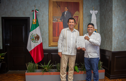 Nombra alcalde de Matamoros a David Bedartes Rodríguez, como director de Programas Sociales de Sebien 