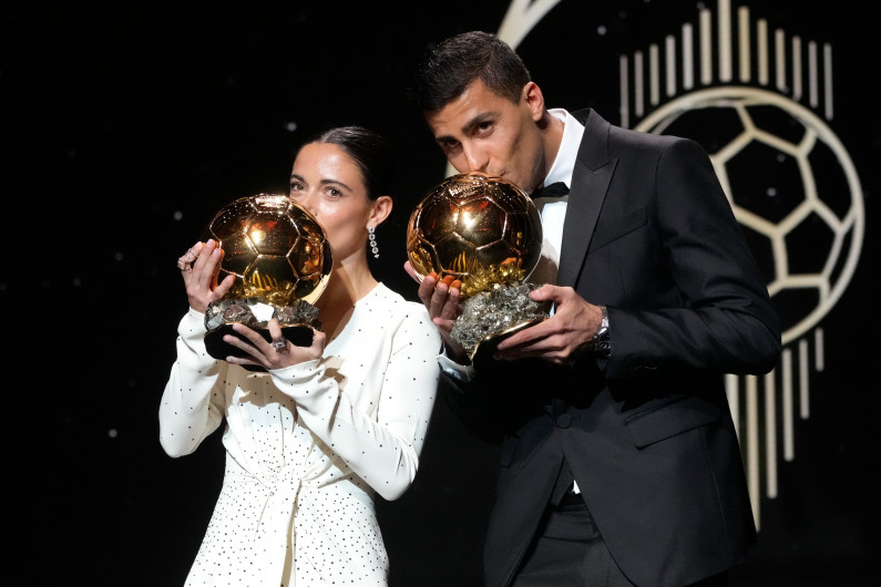 ¡Rodri Hernández y Aitana Bonmatí ganan el Balón de Oro 2024!