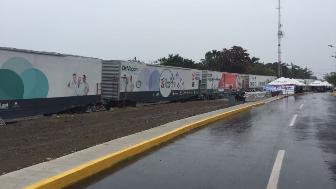 Llega el doctor vagón al área de ferrocarriles