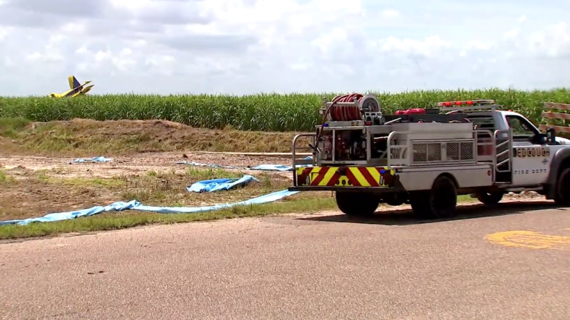 Cae avioneta en Edcouch, Texas 