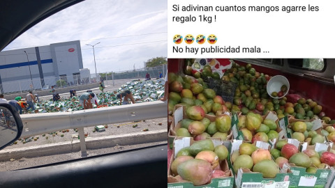 Del pavimento a Marketplace: La rapiña de mangos que inundaron las redes