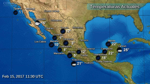 Prevalece el frío en gran parte del país