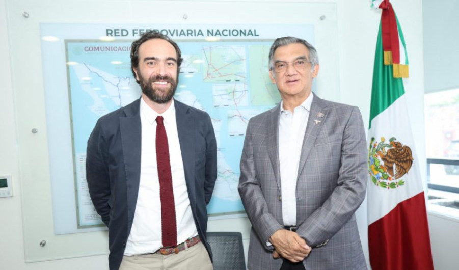 Afinan Américo Villarreal y Andrés Lajous rutas ferroviarias de Tamaulipas