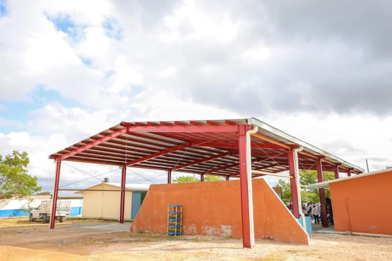 Inauguró Carlos Peña Ortiz Techumbre del Jardín de Niños Federico Froebel