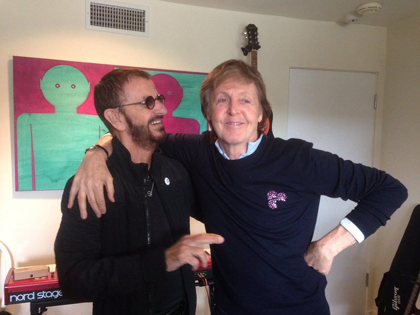 Ringo Starr y Paul McCartney graban tema inédito