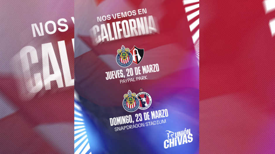 Chivas disputará amistosos en los Estados Unidos