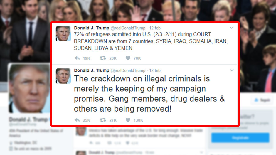 Asegura Trump que los migrantes deportados son todos criminales