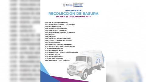 Programa de recolección de basura