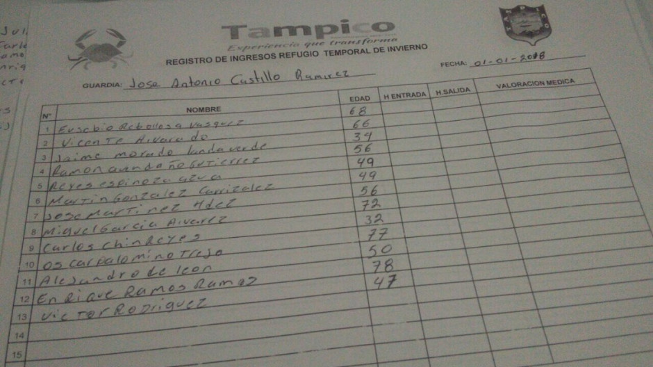 Continúa abierto refugio temporal en Tampico