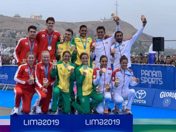  Bronce para México en el Triatlón mixto