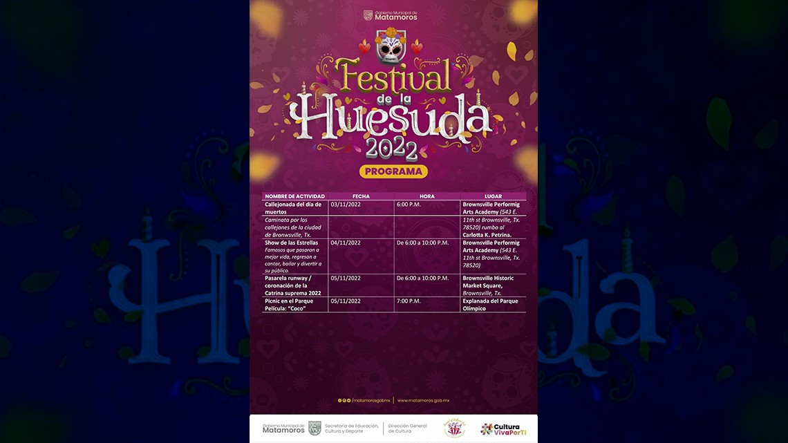 Festival de la Huesuda 2022 será del 28 de octubre al 05 de noviembre