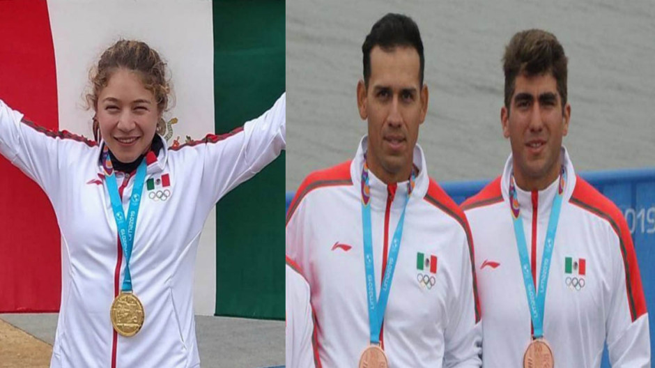 Equipo de Canotaje mexicano entrega dos preseas más