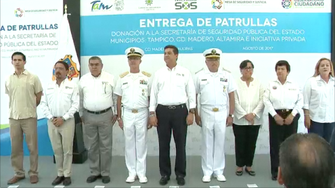 Donan empresarios patrullas a SSP 