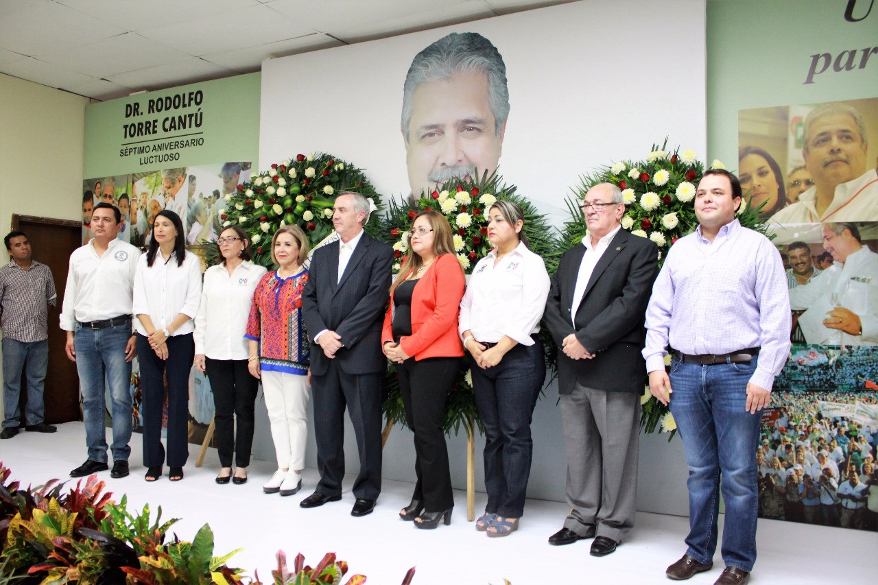 Conmemoran priistas Séptimo Aniversario luctuoso del Doctor Rodolfo Torre Cantú