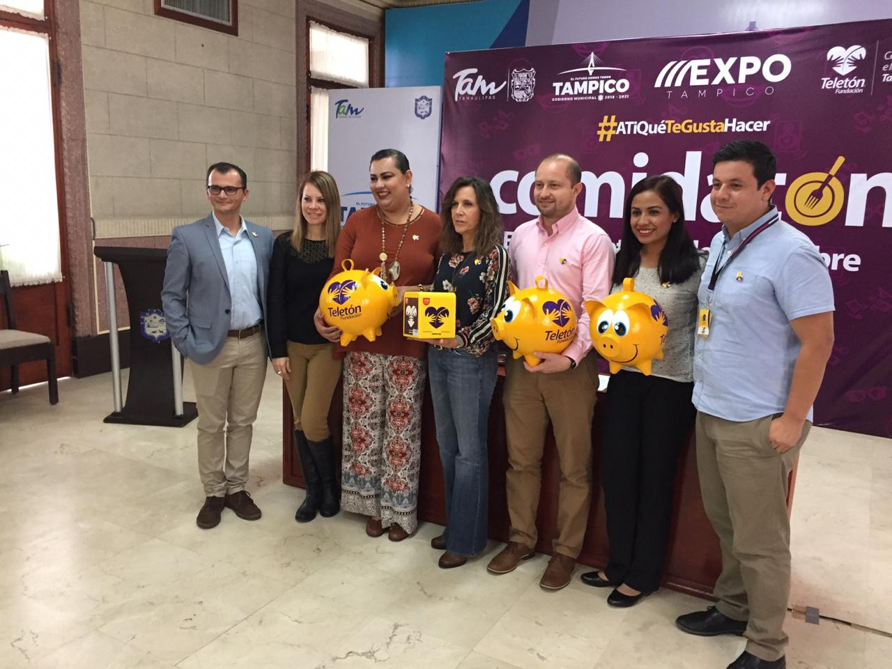 Rodrigo Romeh presente en el Teletón Tampico