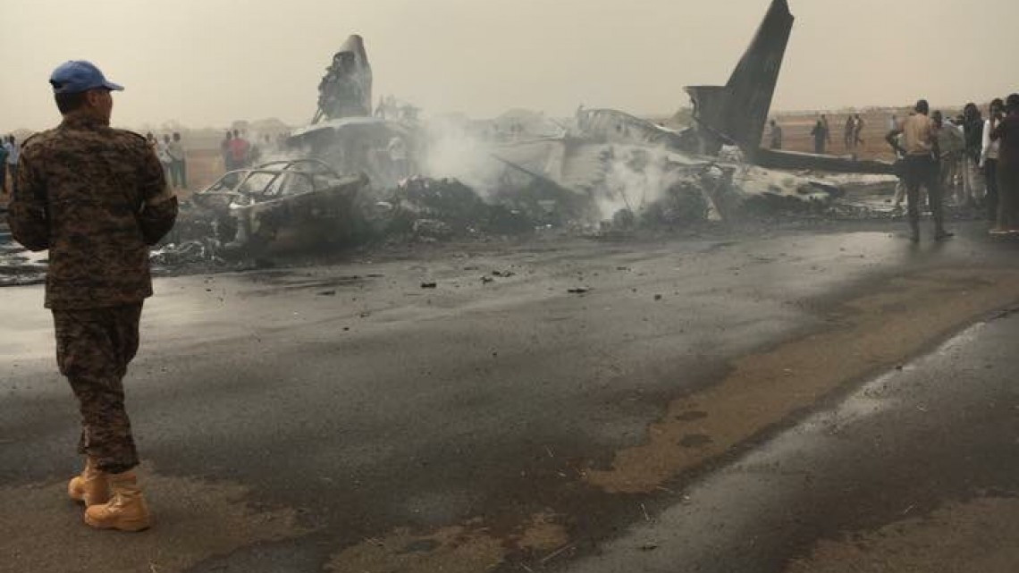Un avión se estrella en el aeropuerto de Sudán del Sur