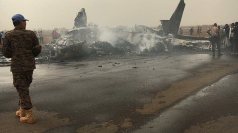 Un avión se estrella en el aeropuerto de Sudán del Sur