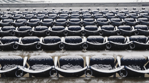 ¡Yankee Stadium bajo nieve!