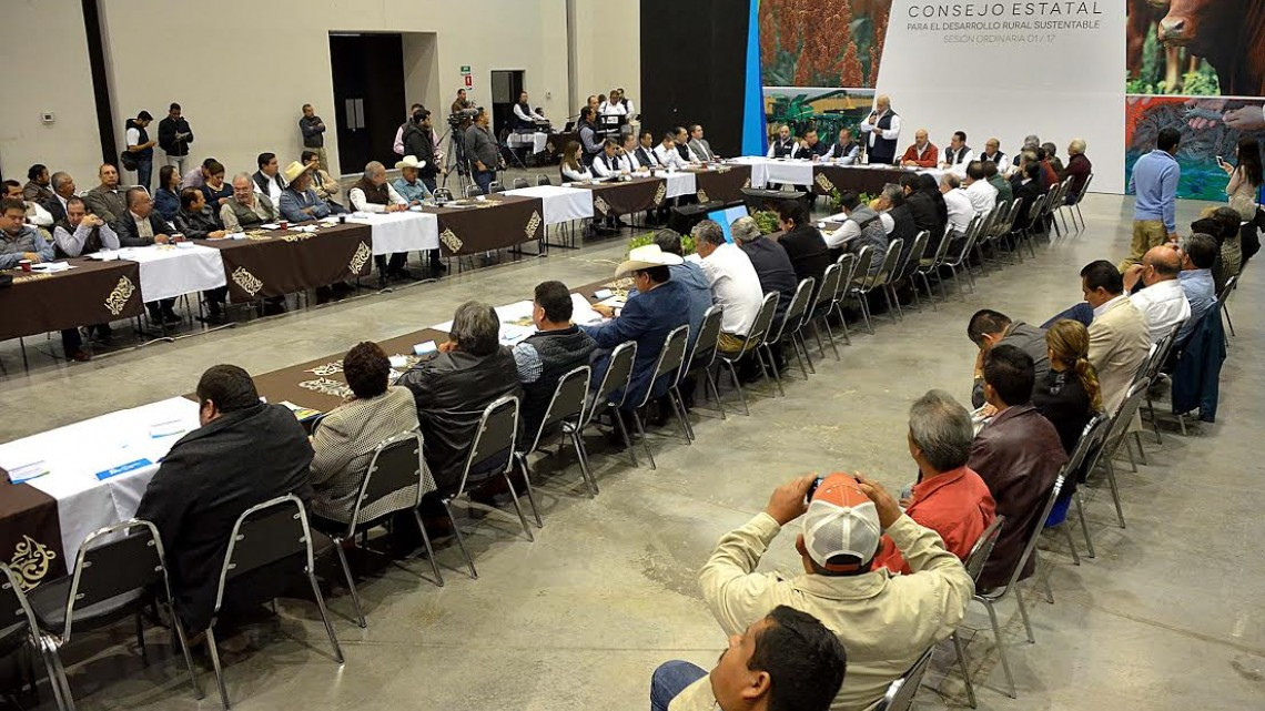 Realizan Consejo Estatal para el Desarrollo Rural Sustentable 2017