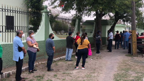 Inicia aplicación de segunda dosis contra Covid-19 a adultos mayores en Reynosa