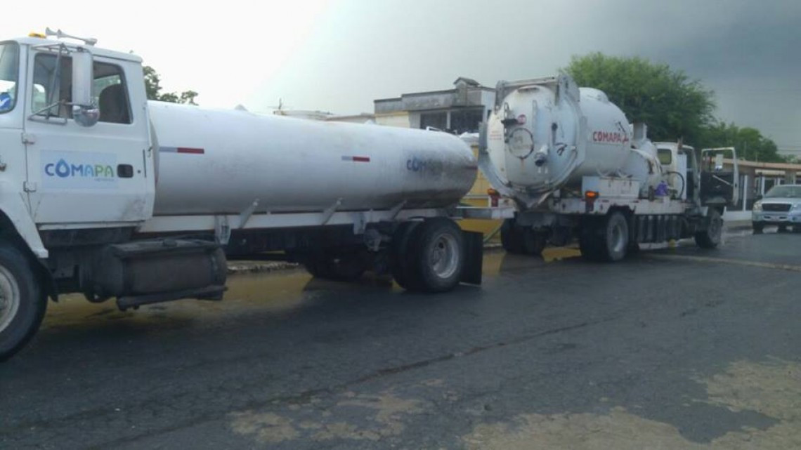 Comapa trabaja con equipo vactor