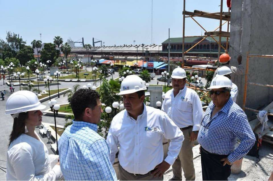 Recorre Gobernador la obra de nuevos mercados de Tampico