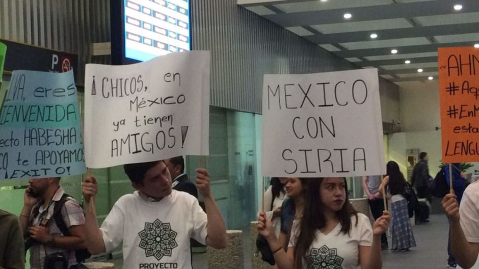 Estudiantes sirios agradecen a México por no impedirles el paso 