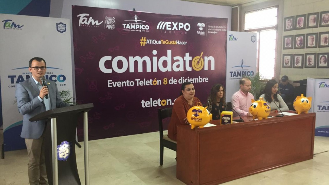 Rodrigo Romeh presente en el Teletón Tampico