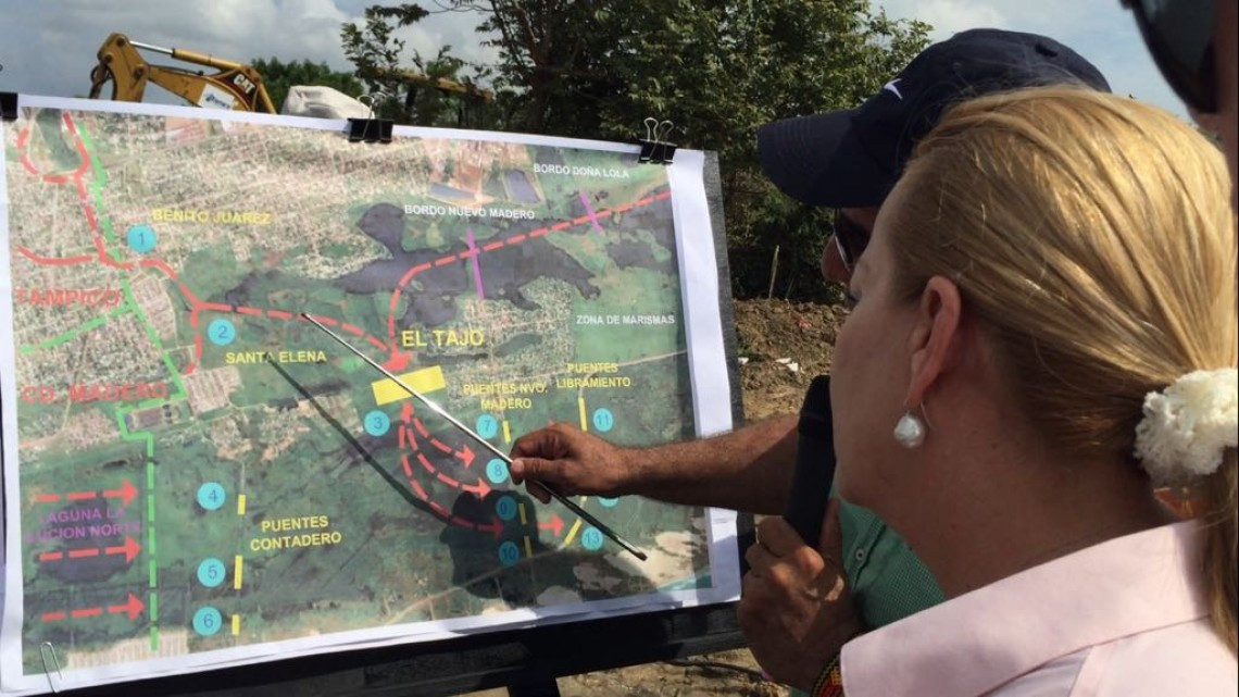 Realizan trabajos de limpieza de canales pluviales y del sistema lagunario