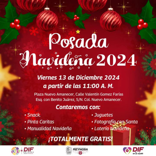 Invita Alcalde Carlos Peña Ortiz a posada Navideña en la colonia Nuevo Amanecer