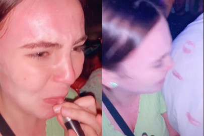 Joven usa un labial para marcar a escondidas a los hombres