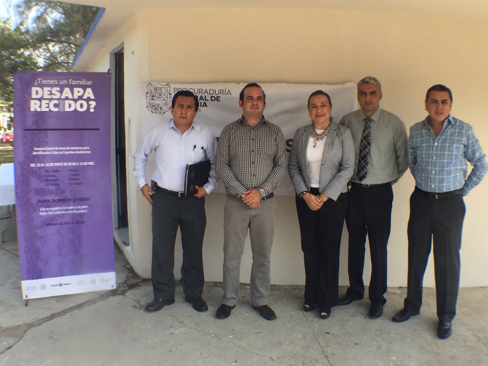 En marcha la semana estatal de toma de muestras de ADN para personas desaparecidas