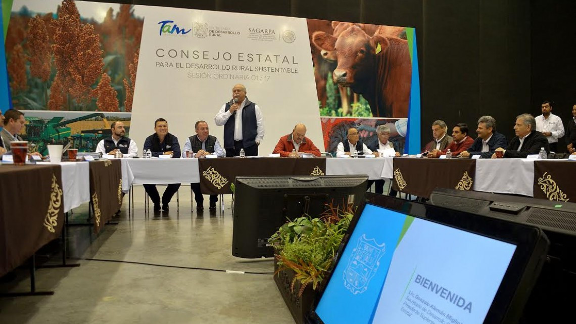 Realizan Consejo Estatal para el Desarrollo Rural Sustentable 2017