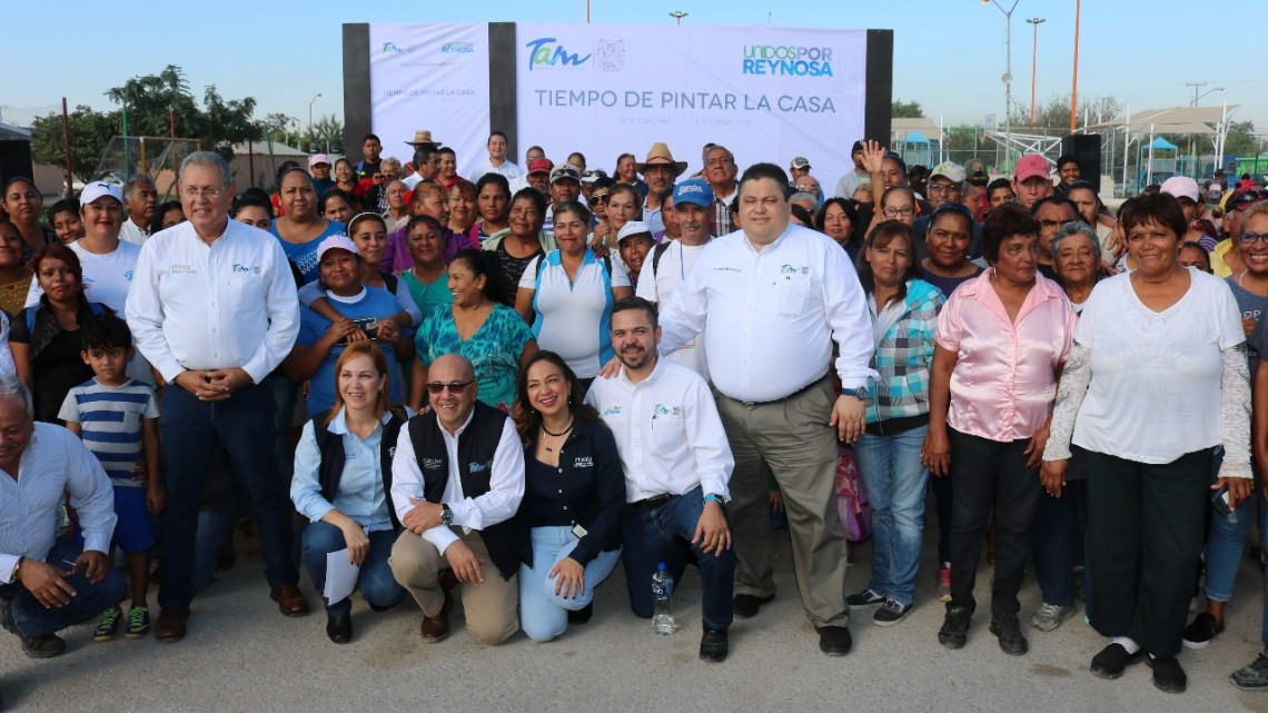 Arranca en Reynosa Programa “Tiempo de Pintar la Casa”