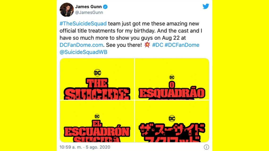 Revela James Gunn el nuevo logo de "Suicide Squad"
