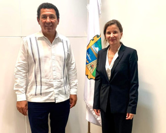 Presenta Alcalde Mario López a Ninfa Cantú Deándar, proyectos para fortalecer industria, comercio y turismo