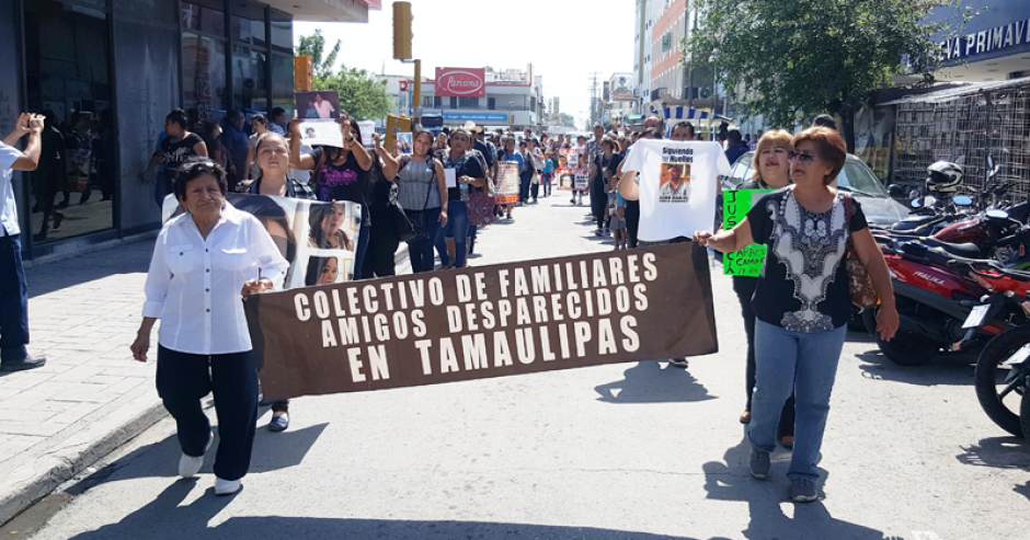 Con marcha exigen búsqueda de desaparecidos