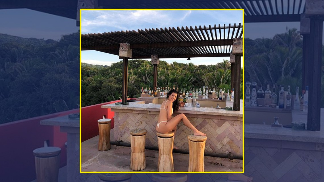 Kourtney disfuta de las playas mexicanas