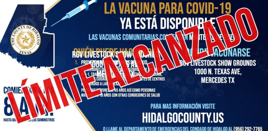 Vacunas de COVID 19 en Mercedes han llegado al límite