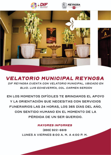 Atiende DIF Reynosa con servicios funerarios las 24 horas