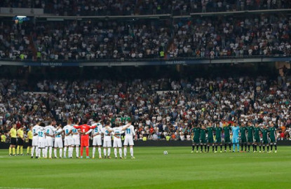 El emotivo silencio en el Bernabéu por México