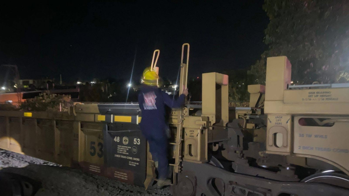 Diez vagones de tren descarrilan en Zacatecas; no hay heridos