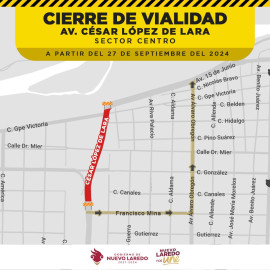 Cerrarán vialidades por trabajos de construcción del puente ferroviario 