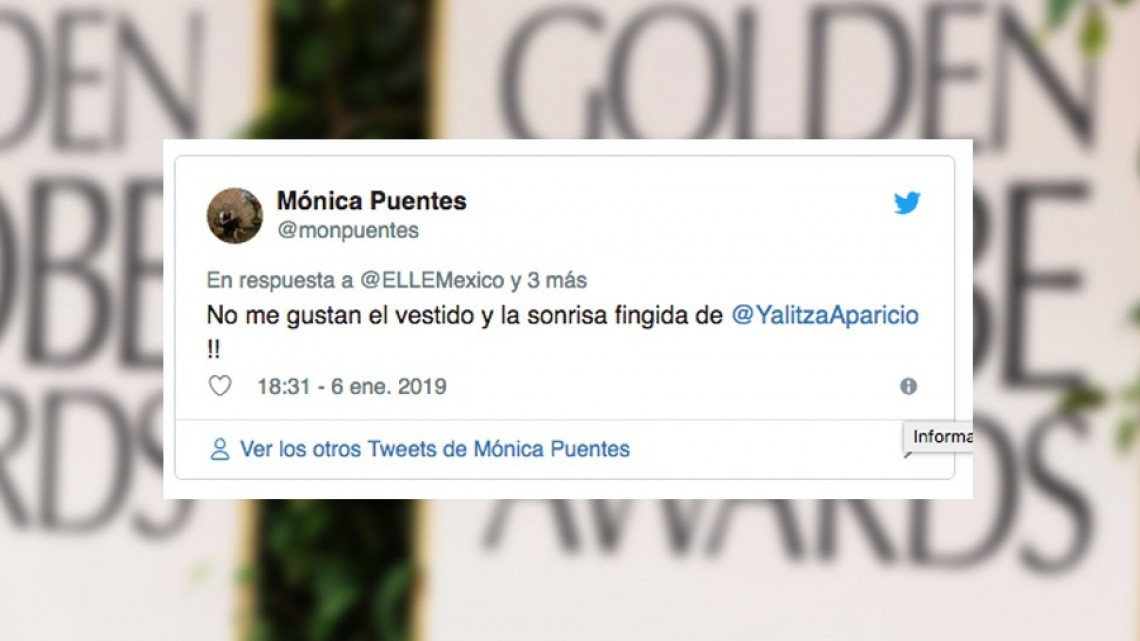 Yalitza Aparicio recibe duras críticas por su vestido en los Golden Globes