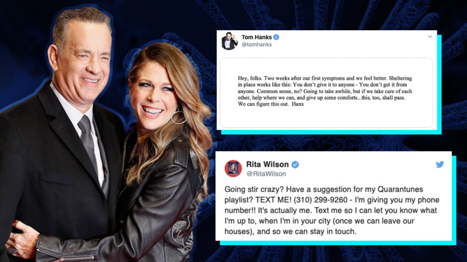 Salud de Tom Hanks y Rita Wilson mejora tras diagnóstico de coronavirus