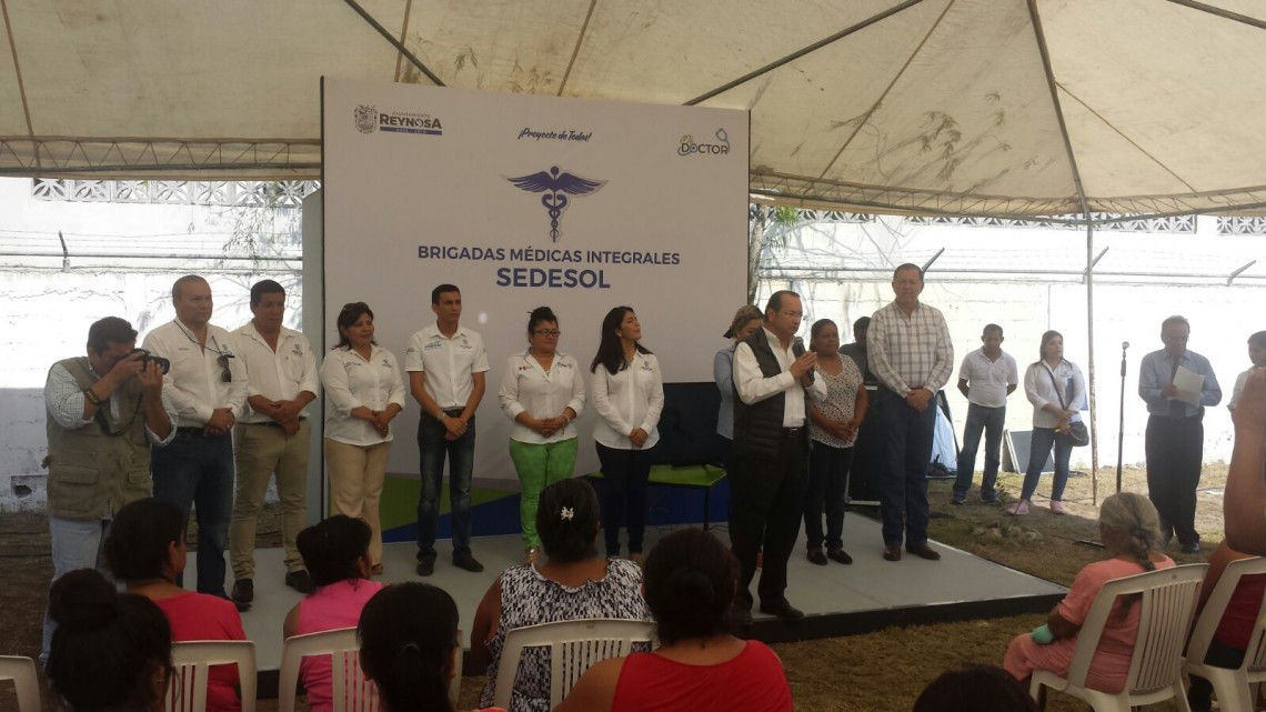 Vecinos de la colonia Lucio Blanco recibió atención medica de Brigada Médica Integral 