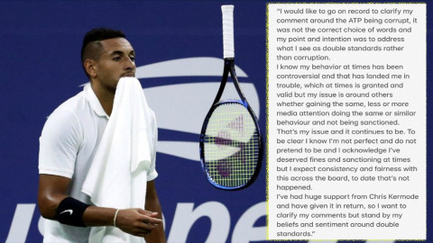 Kyrgios señala a la ATP de ‘corrupta’ y luego se retracta