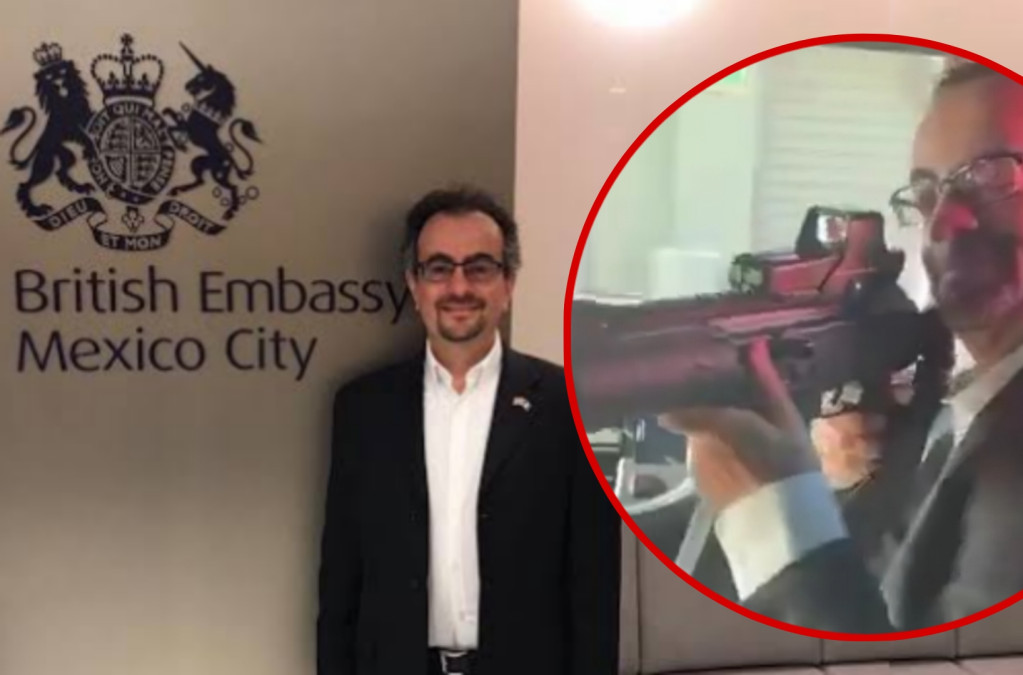 Embajador de Reino Unido en México es despedido por broma donde apunta con un rifle 