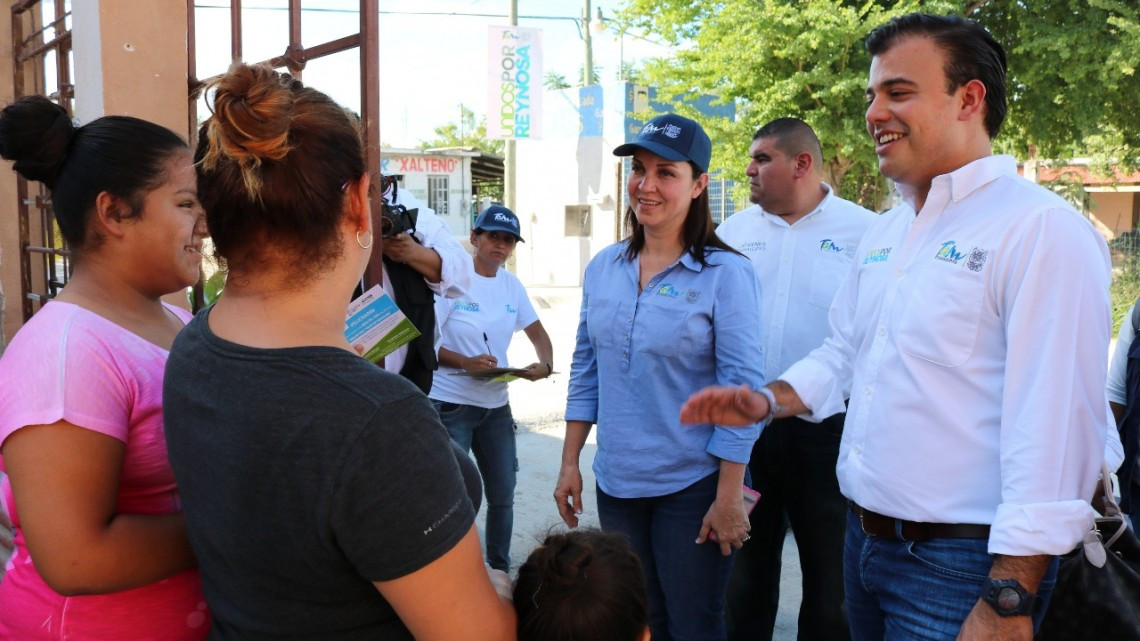 Casa por casa verifican acciones de “Unidos Por Reynosa”. 