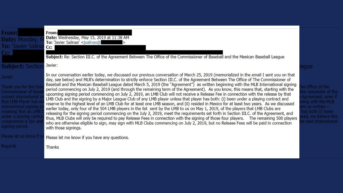 MLB advierte a la LMB sobre los requisitos para firmar peloteros en GL